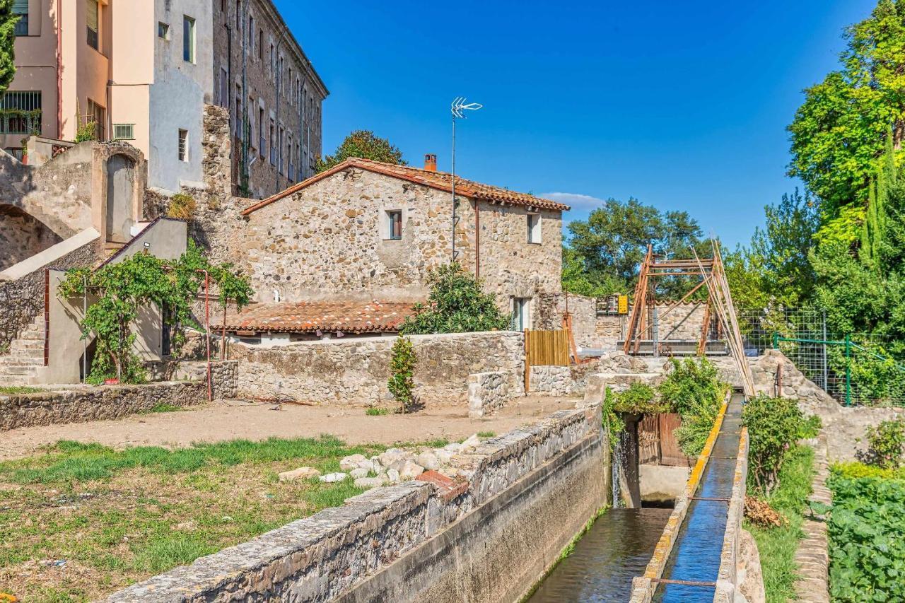 Villa El Molino de Besalú Casa con jardín Exterior foto